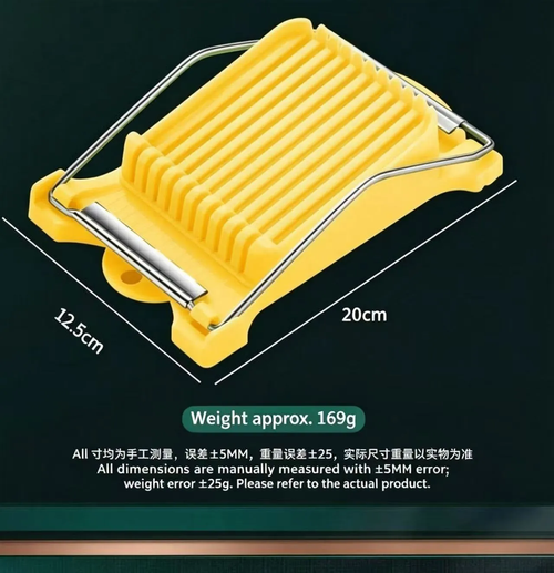 Multifunctional Food Slicer, Stainless Steel Wire Egg Ham Fruit Tofu Cutter, Anti-slip Kitchen Quick Slicing Tool