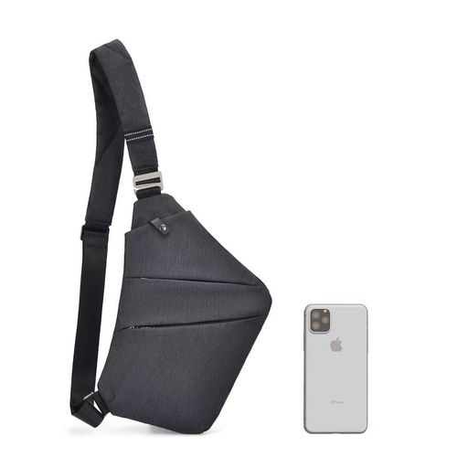 Anti‑Theft Chest Sling Bag, Lightweight Polyester Crossbody Shoulder Bag For Men Daily Travel