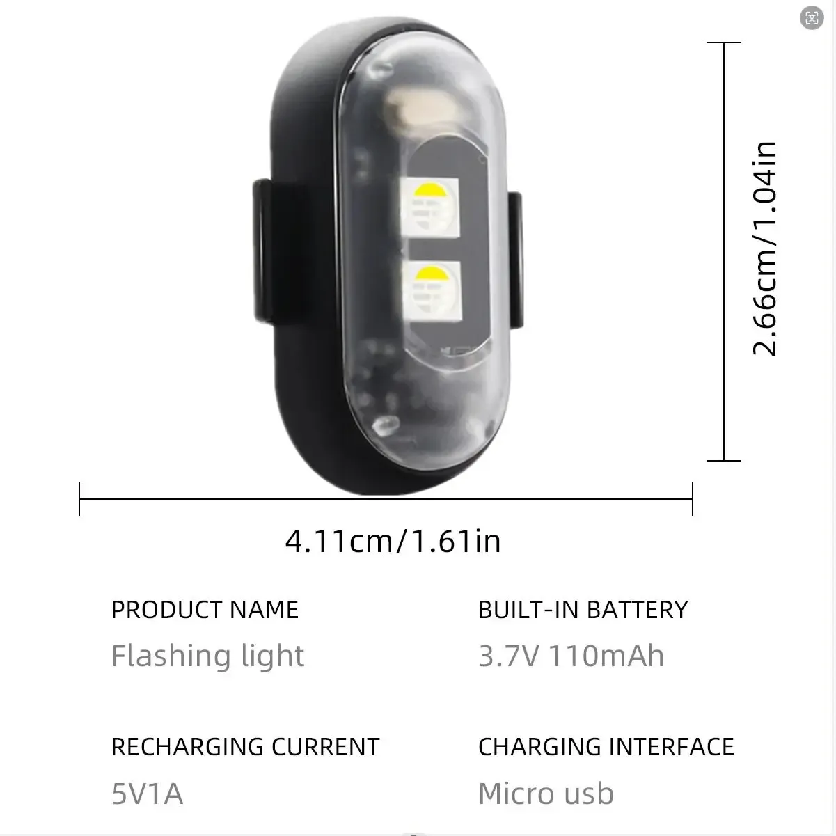 6pcs RGB Led Aircraft Strobe Light Remote Wireless Motorcycle Flash Light Warning Lights for Bike Car Multifunctional