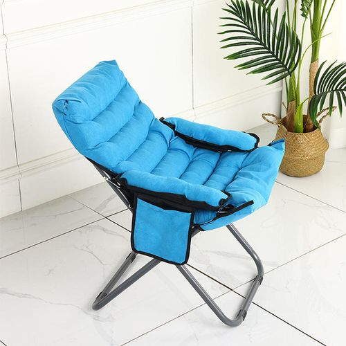 Wholesale Foldable Lazy Sofa Chair With Pillow Foot Stool For Living Room Bedroom Balcony