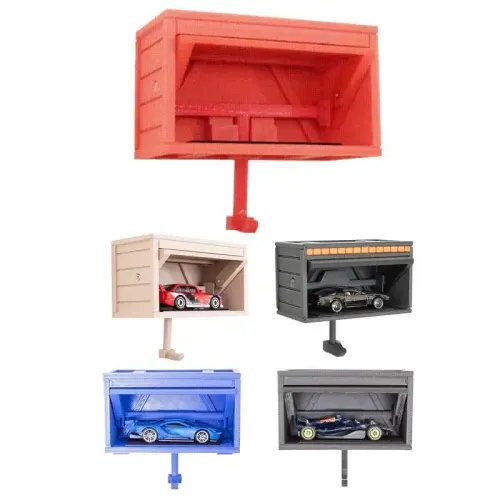 Car Garage Key Holder With Opening Door Wall Hanging Key Holder, Fun 3D Printed Key Organizer, Easy Installation Wall Decoration