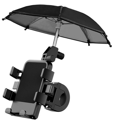 Motorcycle Phone Bracket With Umbrella 360degree Rotation Snap-in Type Sunshade Waterproof Phone Holder Tool Hoder