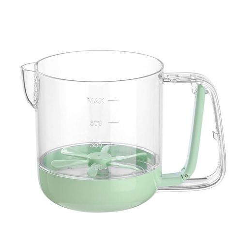 Egg Whisk with Blade Base Multi-Purpose Handheld Mixer for Baking Cream&Protein Shakes Measuring Marks&Filter Spout Easy Clean