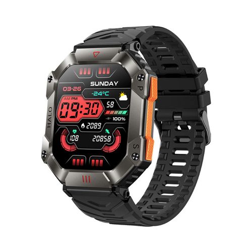 2.0inch Big Screen Smartwatch KR80 Camouflage Strap 650mAh Battery, BT Calling Compass Barometer Outdoor Fitness Tracker