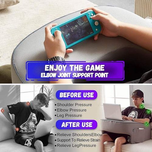 New Reading Pillow for Gaming Arm Rest Pillow Memory Foam Bed Rest Pillow for Working Playing Steam Deck Memory Foam Bed Desk