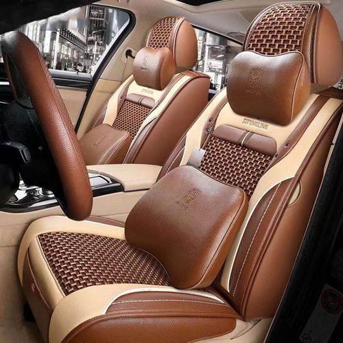 Universal Luxury Car Seat Cover Waterproof PU Leather Full Car Cover with Stylish Front Design