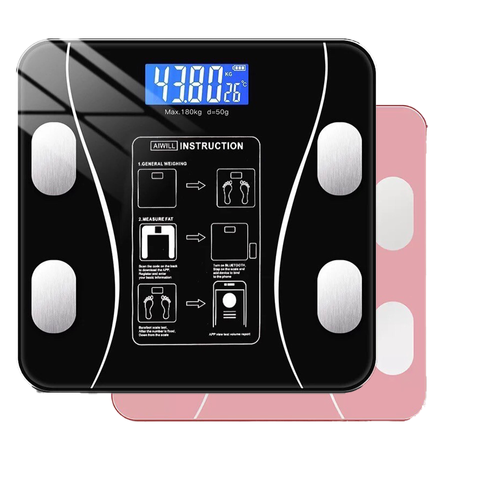 Veidt Weighing Low Price 180kg Smart bluetooth BMI Function Digital Body Fat Electronic Bathroom Scale