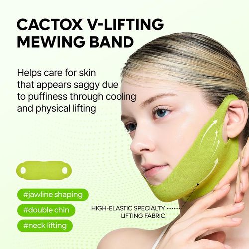 🌵Cactus Cooling Lifting & Firming Shaping Band: Reduces puffiness, minimizes pores, and repairs skin.