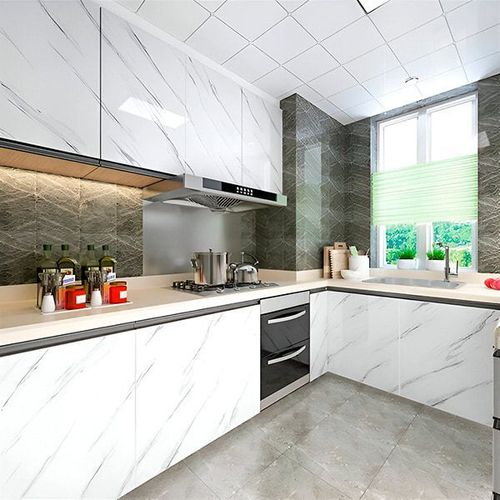 adhesive film with marble pattern