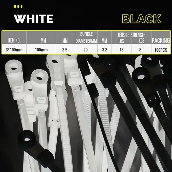 Screw Hole Cable Ties