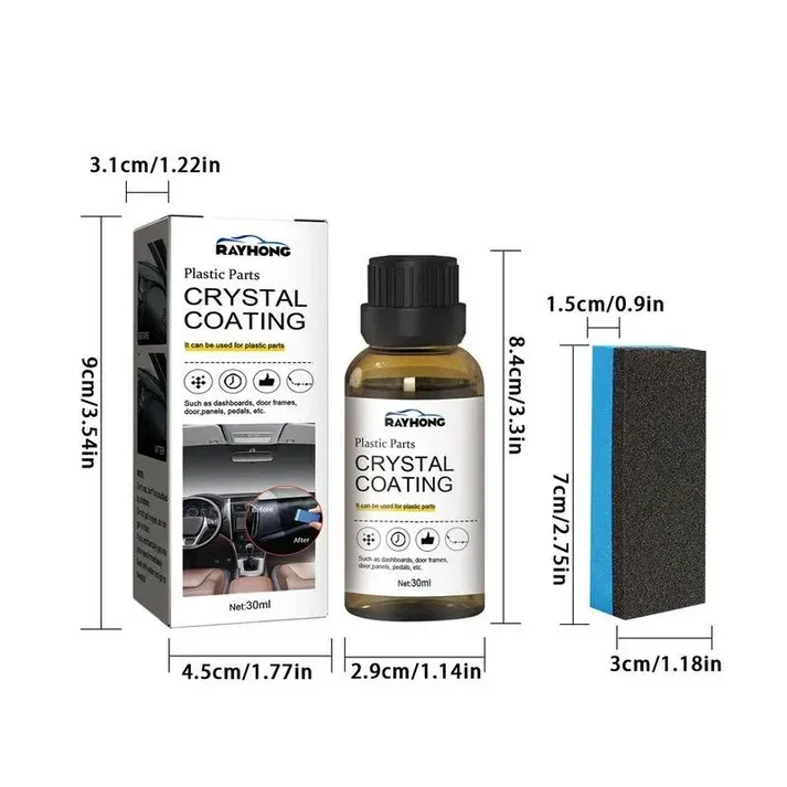 BUY 1 GET 1 FREE !!! Plastics Parts Crystal Coating