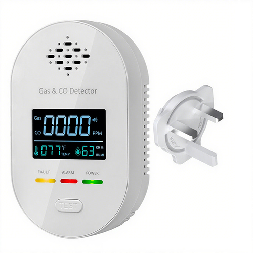 4-in-1 Plug in CO and Natural Gas Detector