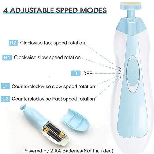 Premium LED Baby Nail Trimmer Set– Safe & Quiet Electric File with Light