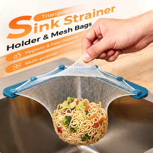 Sink Strainer Holder & Mesh Bags