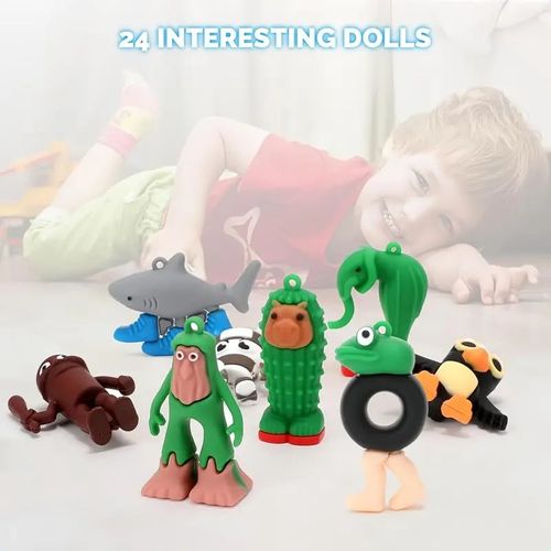 24PCS  Action Figures | DIY Keychain Accessories | Perfect Christmas Gifts