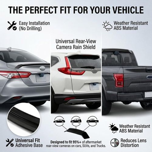Rear View Camera Rain Shield
