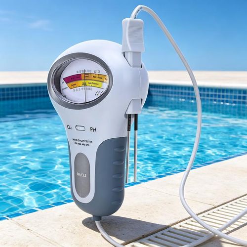 pH and chlorine tester for swimming pools