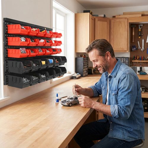 Wall Mount 30-Bin Organizer