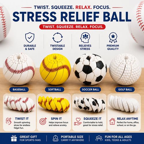 Baseball Fidget Ball Toy