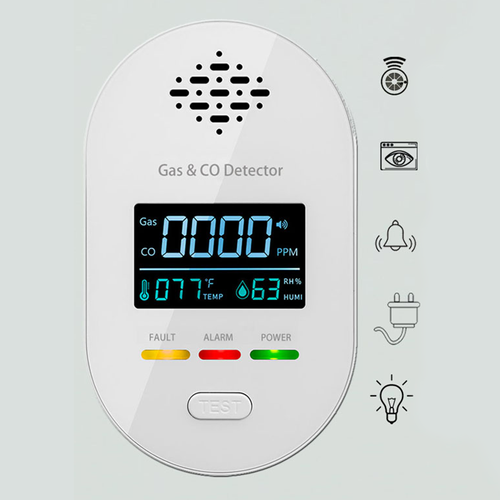 4-in-1 Plug in CO and Natural Gas Detector