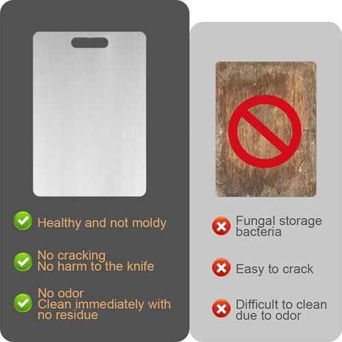 49% OFF-Stainless Steel Double Sided Chopping Board
