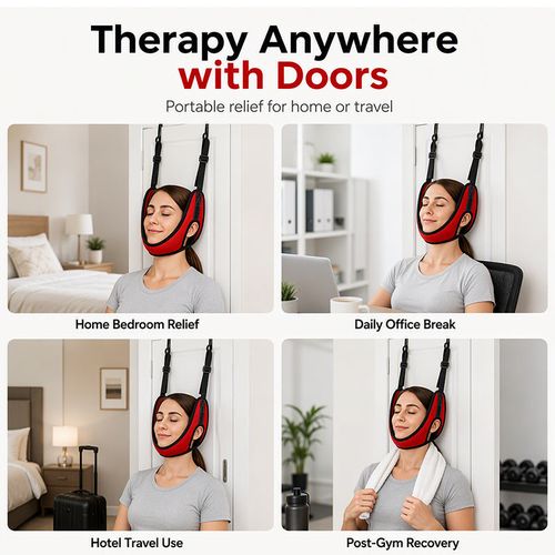 Over Door Cervical Traction Device for Neck Pain Relief
