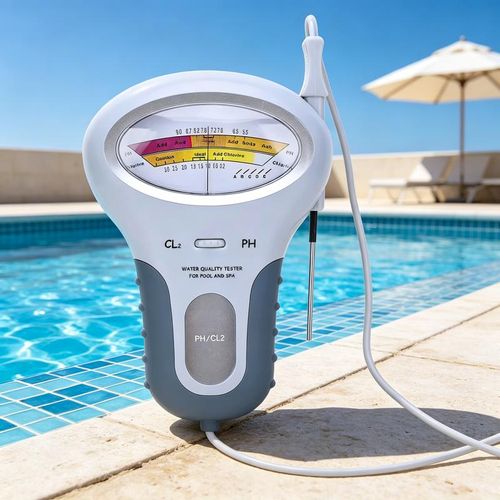 pH and chlorine tester for swimming pools