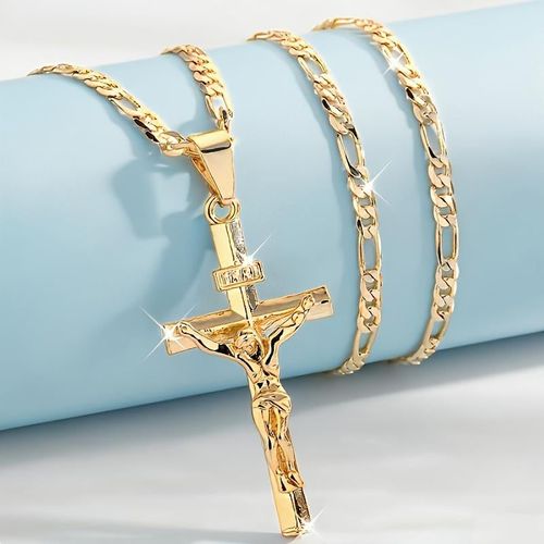 Gold Crucifix Necklace