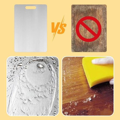 49% OFF-Stainless Steel Double Sided Chopping Board
