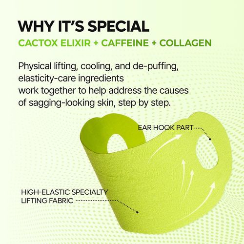 🌵Cactus Cooling Lifting & Firming Shaping Band: Reduces puffiness, minimizes pores, and repairs skin.