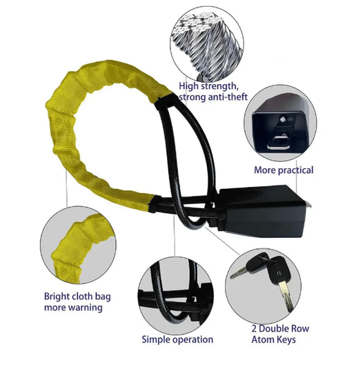 Car Steering Wheel Lock Seat Belt Lock Anti-Theft Device