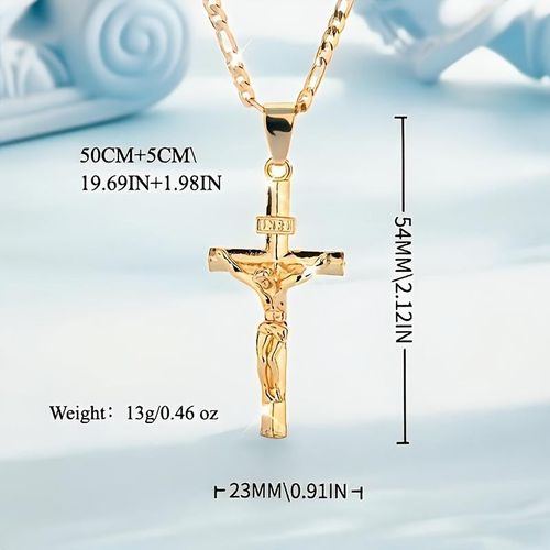 Gold Crucifix Necklace