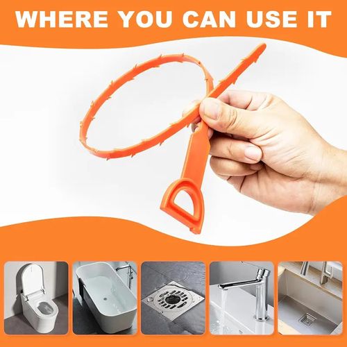 Clears clogs in sinks, tubs & pipes fast