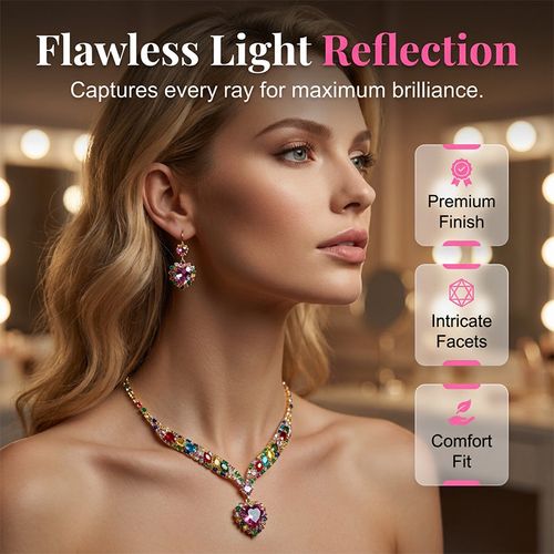 Heart Necklace & Earring Set