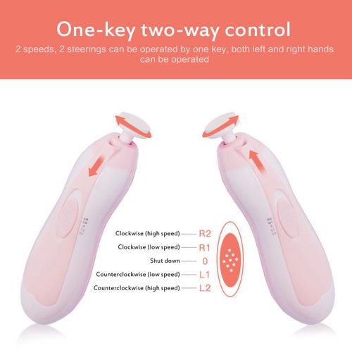 Premium LED Baby Nail Trimmer Set– Safe & Quiet Electric File with Light