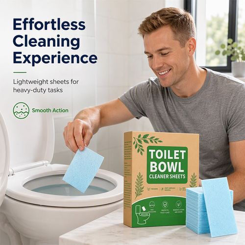 Quick-Dissolving Toilet Cleaning Sheets