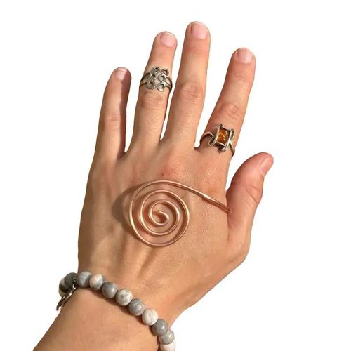 Hot Sale 49% OFF - ✨Copper Spiral Hand Rings - Handmade Reiki & Crystal Amplifier for Meditation, Manifestation and Energy Healing