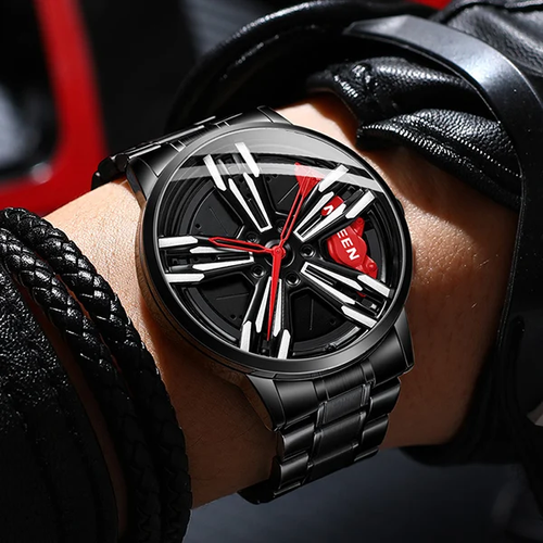 Car Men's Rotating Wheel Watch