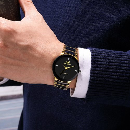 Minimalist Bar Scale Watch British-style steel strap