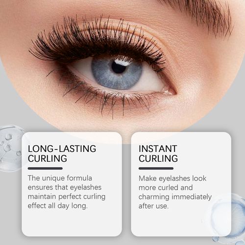 3D Black Mascara, Waterproof Smudge-Proof Curling Lash Makeup, Long Lasting No Clumping Eyelash Mascara