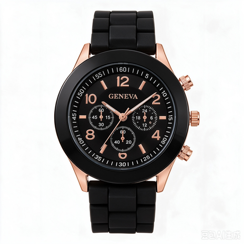 GENEVA Silicone Strap Fashion Watch