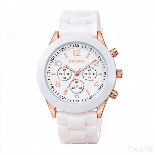 GENEVA Silicone Strap Fashion Watch