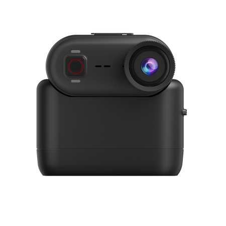 Magnetic Extension Battery Case for GO9 Thumb Action Camera,1300mAh Extra Power Charging Dock,240+ Mins Recording Runtime