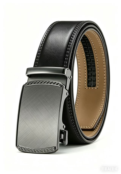 New Men's Alloy Automatic Buckle Ratchet Belt-Versatile smooth-finish design, can be trimmed to your perfect length.