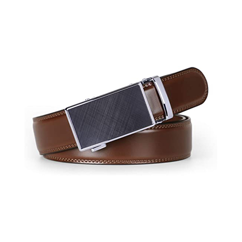 New Men's Alloy Automatic Buckle Ratchet Belt-Versatile smooth-finish design, can be trimmed to your perfect length.