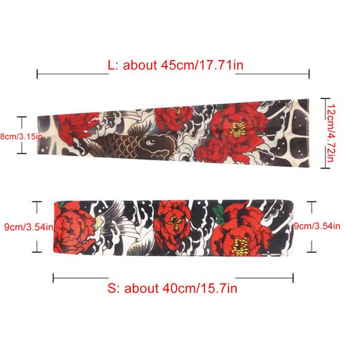 8-Piece Set (Size L) Ice Silk Full-Arm Sun Protection Sleeves—breathable and comfortable, ideal for running, fishing, and cycling, offering an ultra-cool experience for outdoor activities.