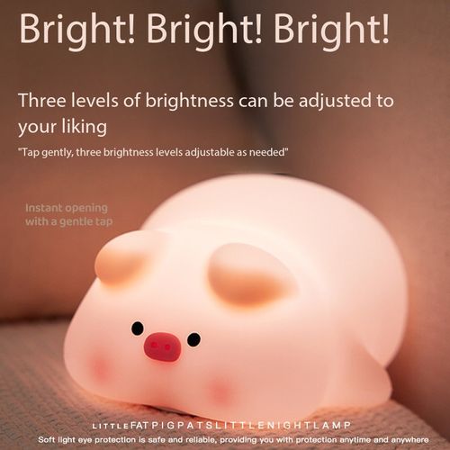 Rabbit‑Shaped Night Light, Soft Tap Night Light Ornament, Soft Touch, Office Desk, Bedroom & Kids Room Decor, Ambient Decorative Lamp, Ambient Lighting, Birthday Gift-YY1