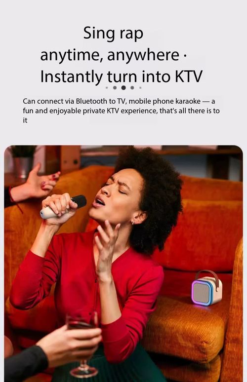 Portable Wireless Karaoke Speaker with 2 Wireless Microphones, HIFI Stereo Sound Subwoofers, RGB LED Lights, Adjustable Handle, Smartphone-Connectable Bluetooth USB Audio Device for Kid, Outdoor Sports, Room Use (Noise-Reducing Fall & Summer Companion)