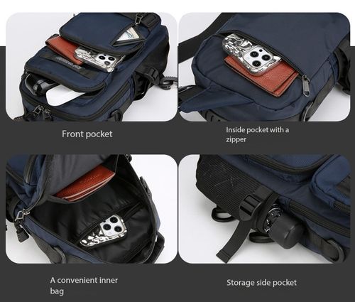 Men's Outdoor Multifunctional Sling Chest Bag – Large Capacity, Waterproof, and Portable