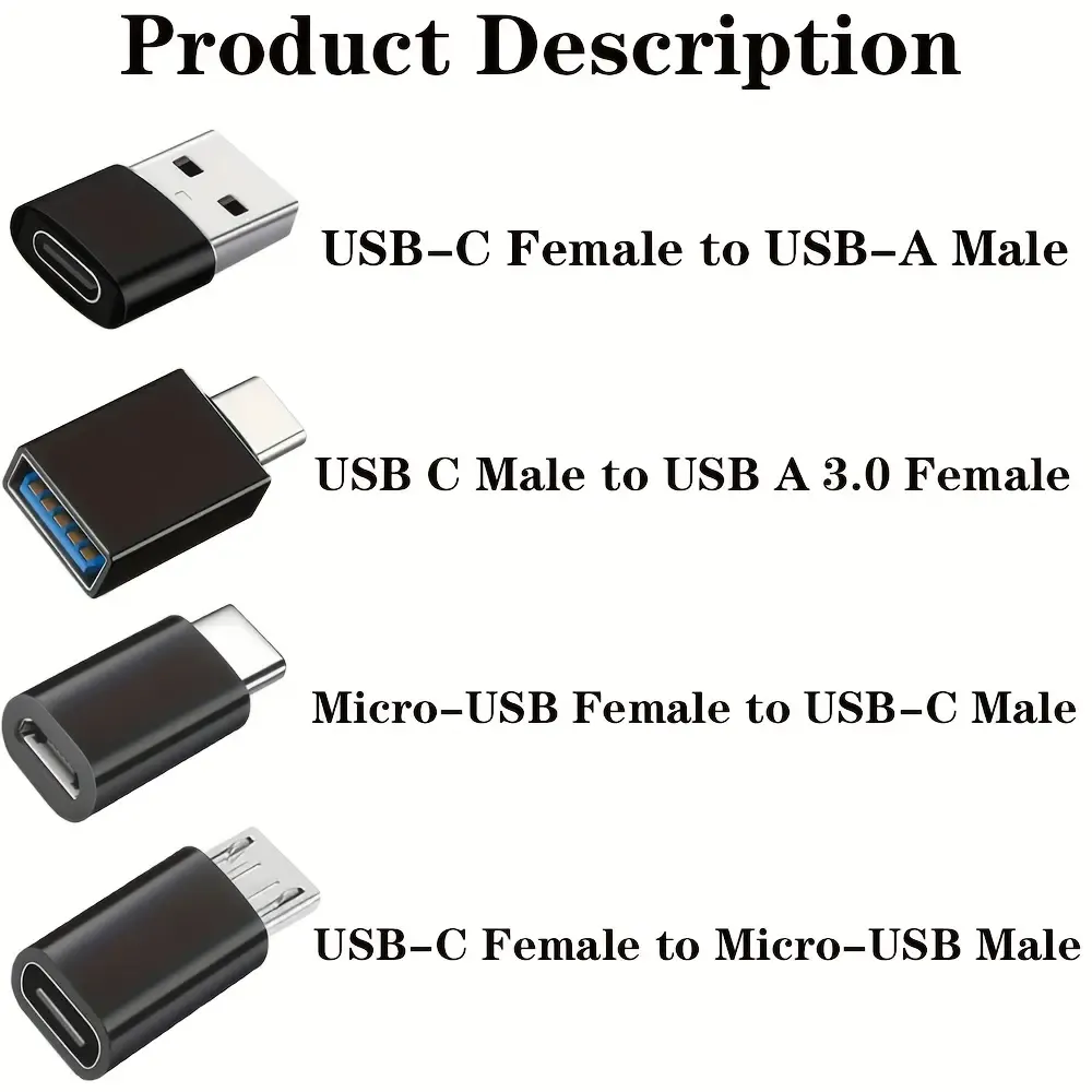 8-piece USB to USB C Adapter Set, USB Type C Female to USB Adapter, Micro USB to USB C Female Male Conversion, Usb Adapter Kit tiktokshopspringglowup
